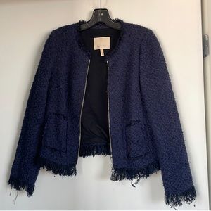 Rebecca Taylor tweed blazer jacket size 8